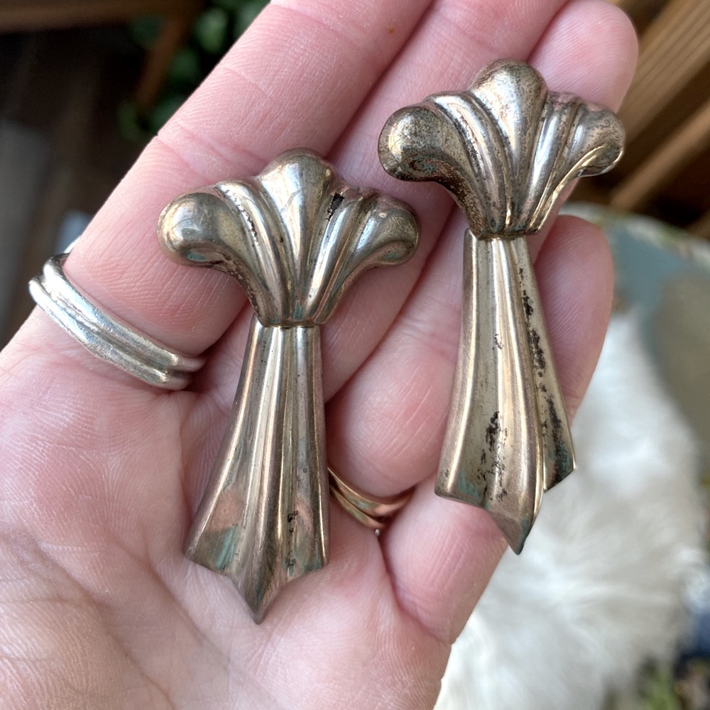 Epic Vintage Taxco sterling silver earrings
